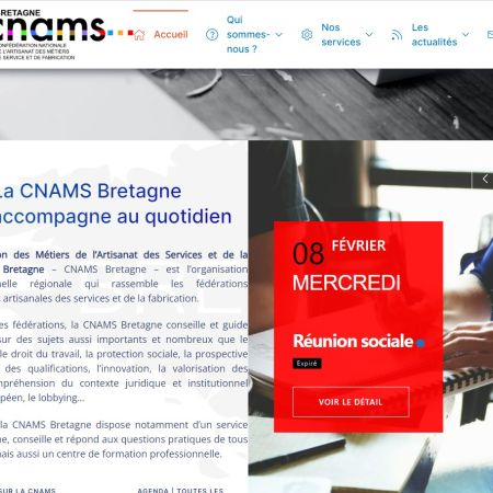 Site internet CNAMS Bretagne